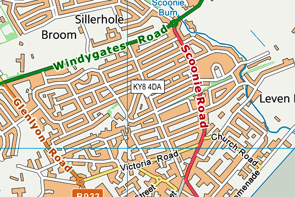 KY8 4DA map - OS VectorMap District (Ordnance Survey)