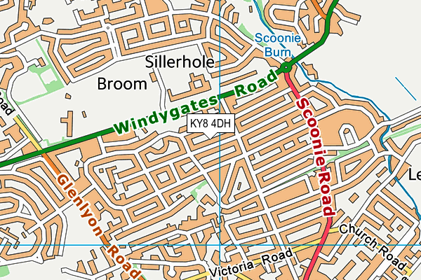 KY8 4DH map - OS VectorMap District (Ordnance Survey)