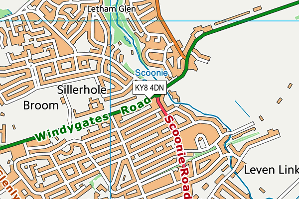 KY8 4DN map - OS VectorMap District (Ordnance Survey)