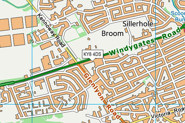 KY8 4DS map - OS VectorMap District (Ordnance Survey)