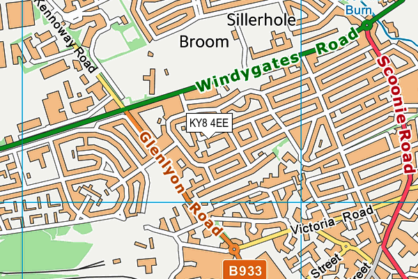 KY8 4EE map - OS VectorMap District (Ordnance Survey)