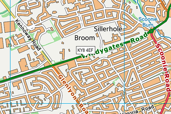 KY8 4EF map - OS VectorMap District (Ordnance Survey)