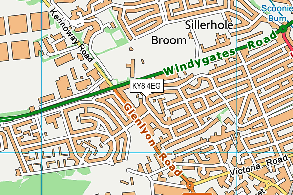 KY8 4EG map - OS VectorMap District (Ordnance Survey)