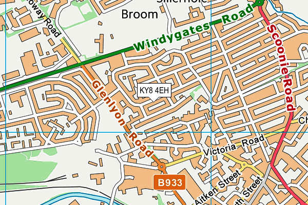KY8 4EH map - OS VectorMap District (Ordnance Survey)