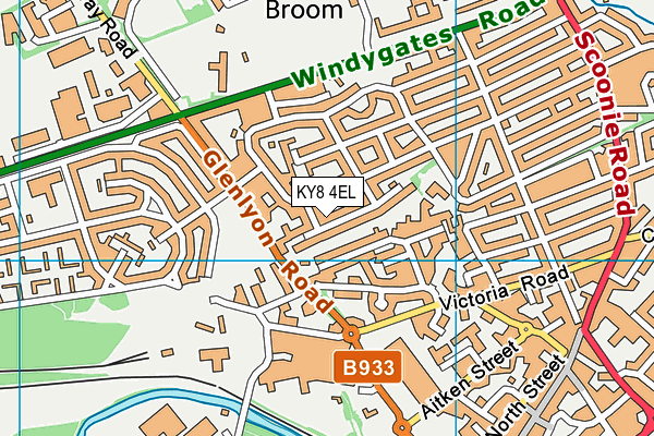 KY8 4EL map - OS VectorMap District (Ordnance Survey)