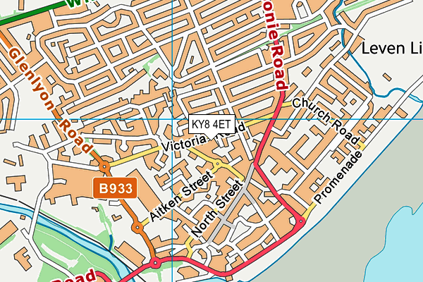 KY8 4ET map - OS VectorMap District (Ordnance Survey)