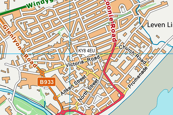 KY8 4EU map - OS VectorMap District (Ordnance Survey)