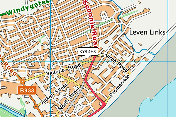 KY8 4EX map - OS VectorMap District (Ordnance Survey)