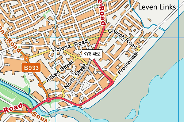 KY8 4EZ map - OS VectorMap District (Ordnance Survey)