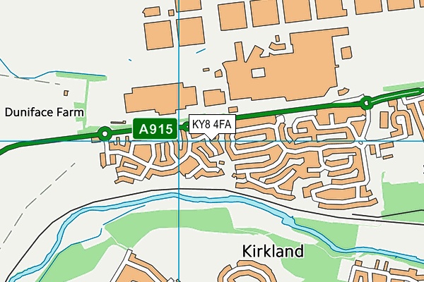 KY8 4FA map - OS VectorMap District (Ordnance Survey)