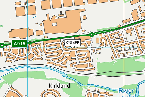 KY8 4FB map - OS VectorMap District (Ordnance Survey)