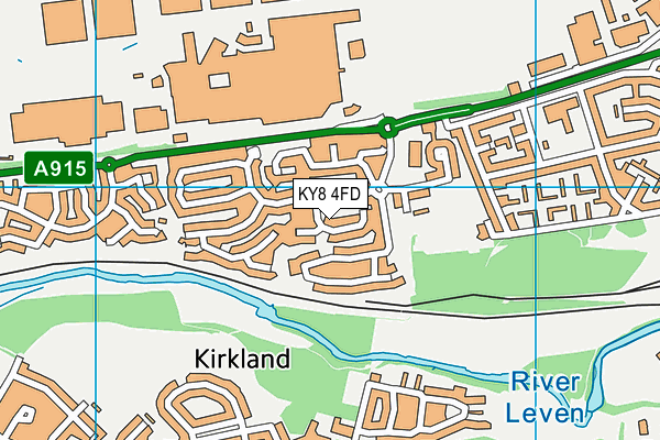 KY8 4FD map - OS VectorMap District (Ordnance Survey)