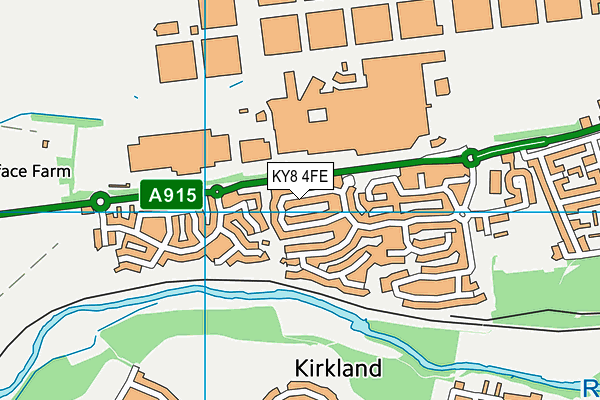KY8 4FE map - OS VectorMap District (Ordnance Survey)