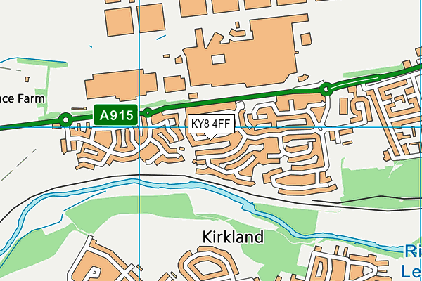 KY8 4FF map - OS VectorMap District (Ordnance Survey)