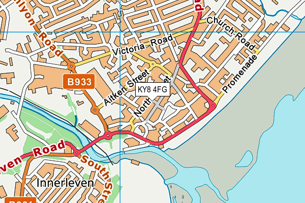 KY8 4FG map - OS VectorMap District (Ordnance Survey)