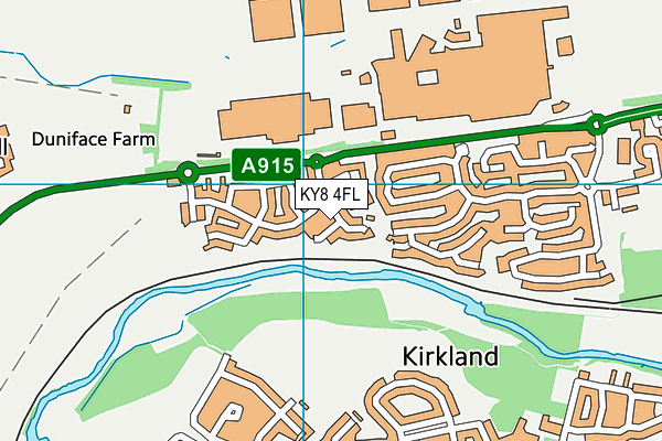 KY8 4FL map - OS VectorMap District (Ordnance Survey)