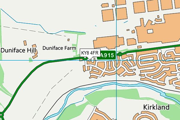 KY8 4FR map - OS VectorMap District (Ordnance Survey)