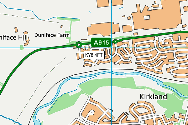 KY8 4FT map - OS VectorMap District (Ordnance Survey)