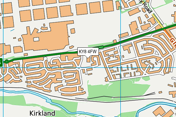 KY8 4FW map - OS VectorMap District (Ordnance Survey)