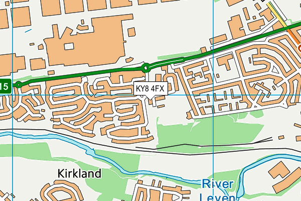 KY8 4FX map - OS VectorMap District (Ordnance Survey)