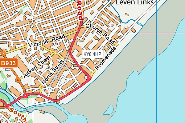 KY8 4HP map - OS VectorMap District (Ordnance Survey)