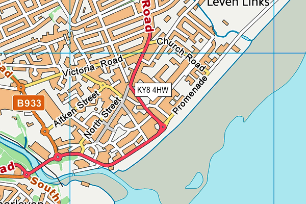 KY8 4HW map - OS VectorMap District (Ordnance Survey)