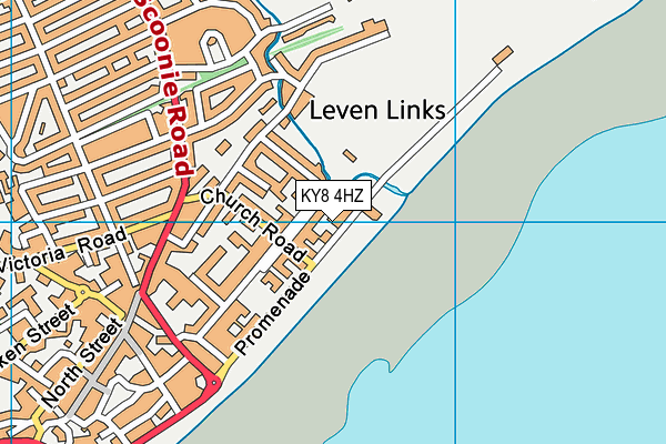 KY8 4HZ map - OS VectorMap District (Ordnance Survey)