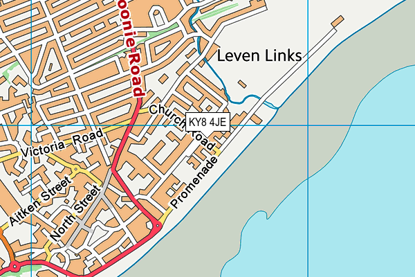 KY8 4JE map - OS VectorMap District (Ordnance Survey)