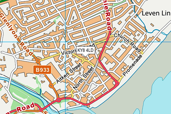 KY8 4LD map - OS VectorMap District (Ordnance Survey)