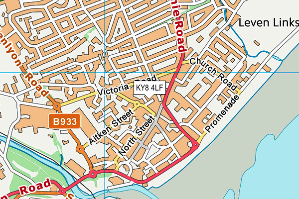 KY8 4LF map - OS VectorMap District (Ordnance Survey)