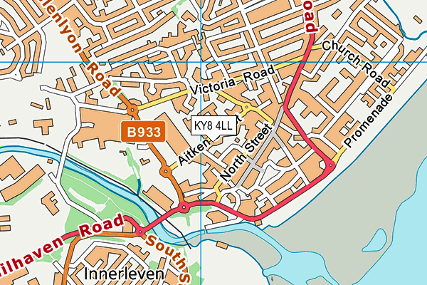 KY8 4LL map - OS VectorMap District (Ordnance Survey)