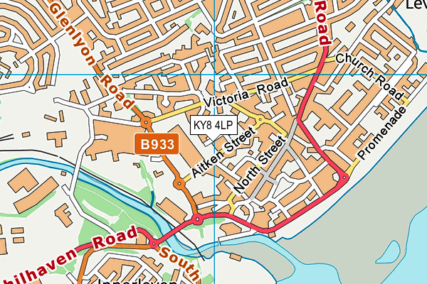 KY8 4LP map - OS VectorMap District (Ordnance Survey)