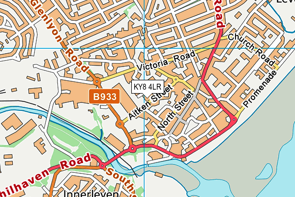 KY8 4LR map - OS VectorMap District (Ordnance Survey)