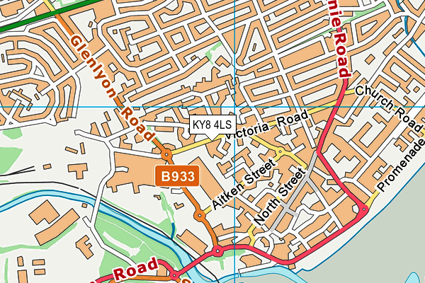 KY8 4LS map - OS VectorMap District (Ordnance Survey)