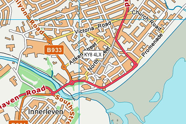 KY8 4LX map - OS VectorMap District (Ordnance Survey)