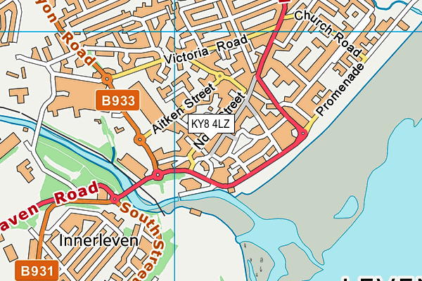 KY8 4LZ map - OS VectorMap District (Ordnance Survey)