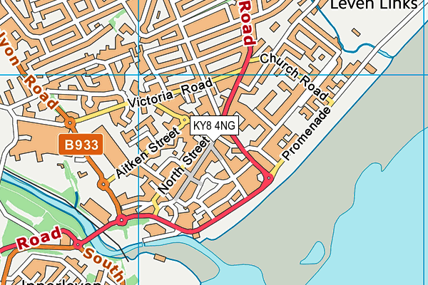KY8 4NG map - OS VectorMap District (Ordnance Survey)