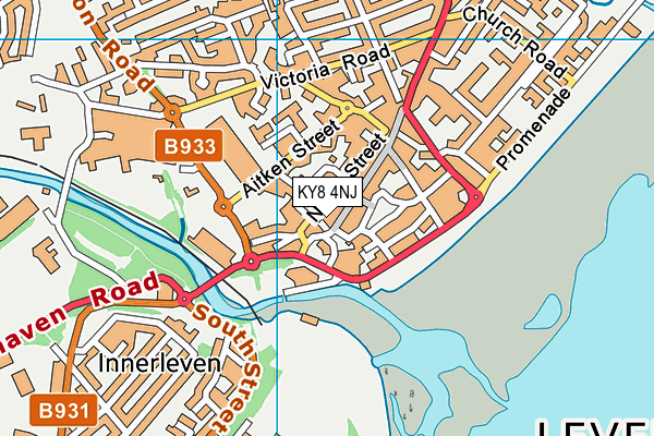 KY8 4NJ map - OS VectorMap District (Ordnance Survey)