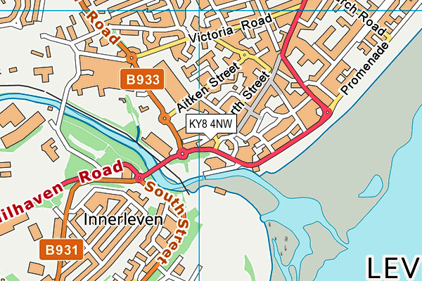 KY8 4NW map - OS VectorMap District (Ordnance Survey)