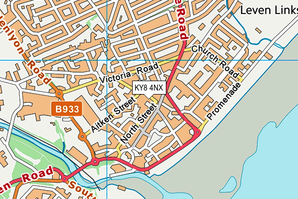 KY8 4NX map - OS VectorMap District (Ordnance Survey)