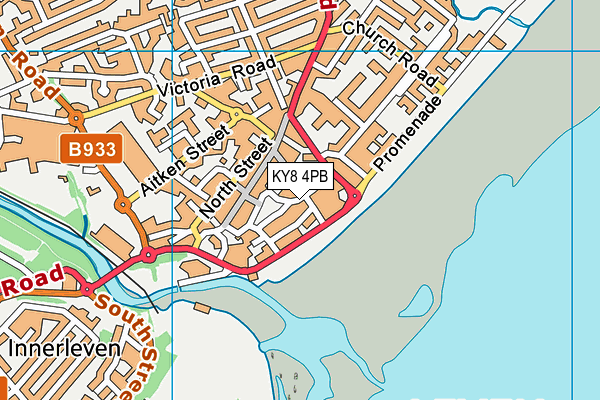 KY8 4PB map - OS VectorMap District (Ordnance Survey)