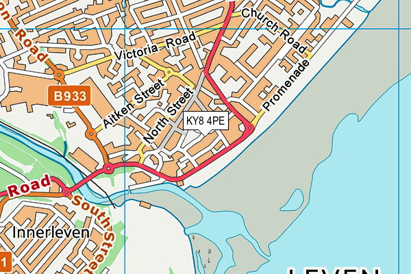 KY8 4PE map - OS VectorMap District (Ordnance Survey)