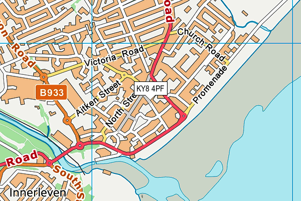 KY8 4PF map - OS VectorMap District (Ordnance Survey)