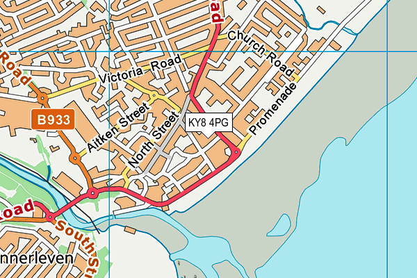KY8 4PG map - OS VectorMap District (Ordnance Survey)