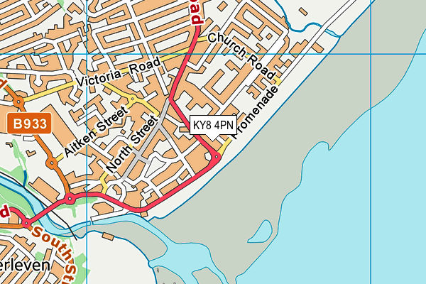 KY8 4PN map - OS VectorMap District (Ordnance Survey)