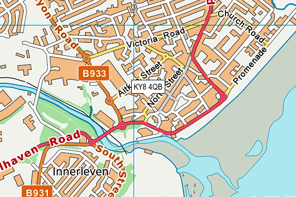 KY8 4QB map - OS VectorMap District (Ordnance Survey)