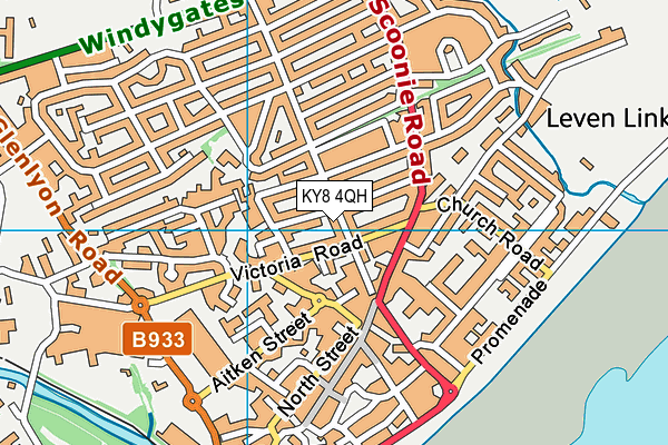 KY8 4QH map - OS VectorMap District (Ordnance Survey)