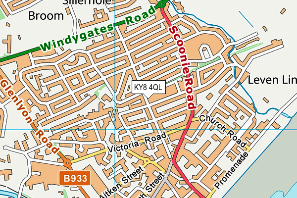 KY8 4QL map - OS VectorMap District (Ordnance Survey)