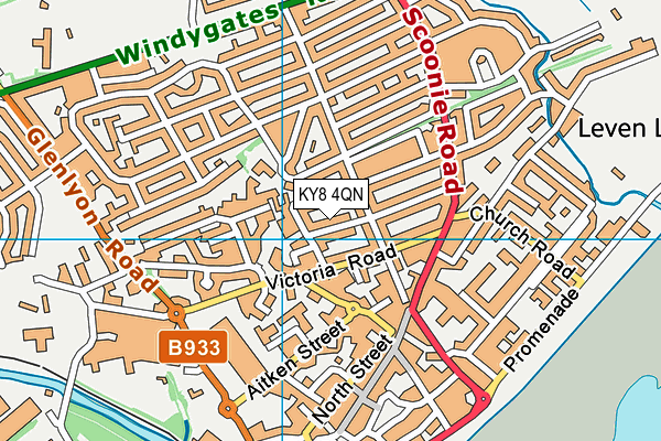 KY8 4QN map - OS VectorMap District (Ordnance Survey)