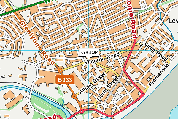 KY8 4QP map - OS VectorMap District (Ordnance Survey)